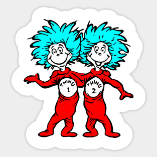 thing 1 and thing 2 costumes kids stickers